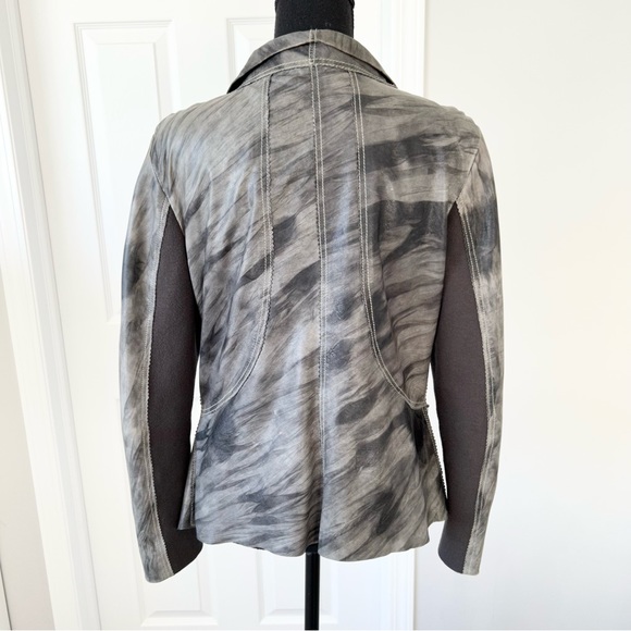 Summum Distressed Luxury Soft Leather Moto Jacket - Picture 3 of 15